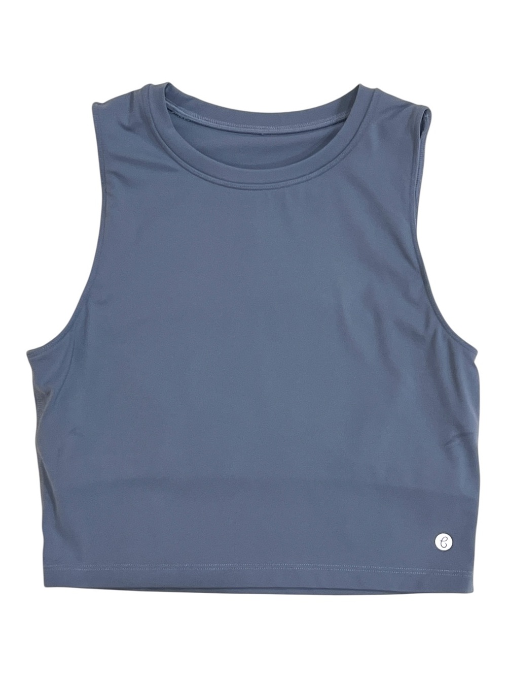 Baydi Slate Blue High Collar Sports Bra Tank Size Medium